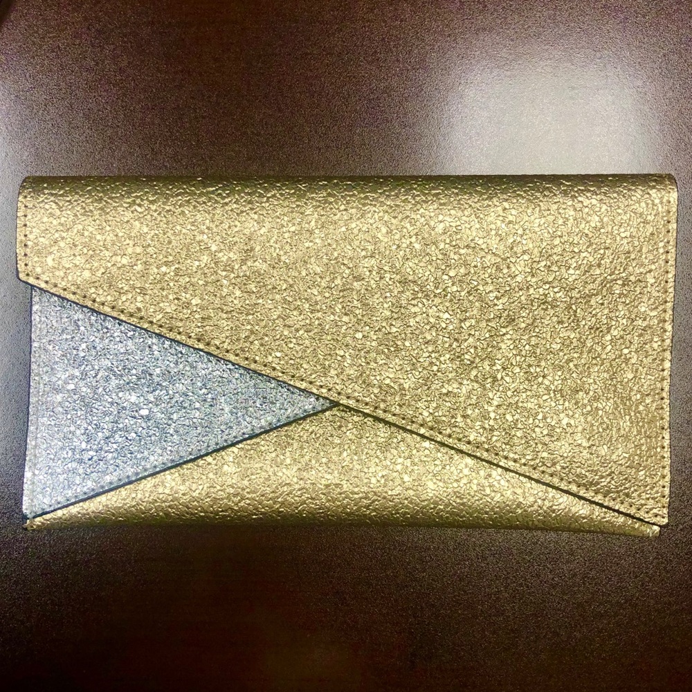 Metallic Gold & Silver Clutch